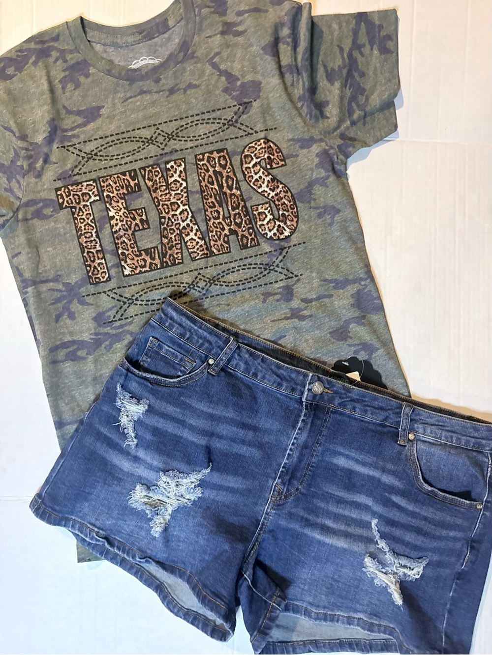 Women’s Distressed Blue Jean Shorts - Classic Denim Casual